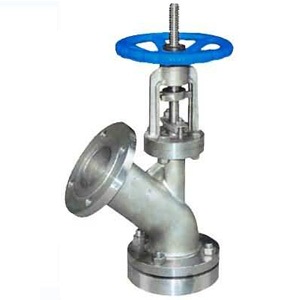 Upward discharge valve